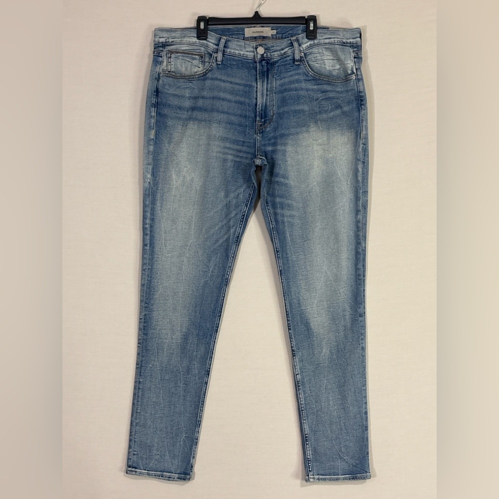 Hudson Zack Newport Slim Straight Jeans Men’s Size 38 Light Wash
